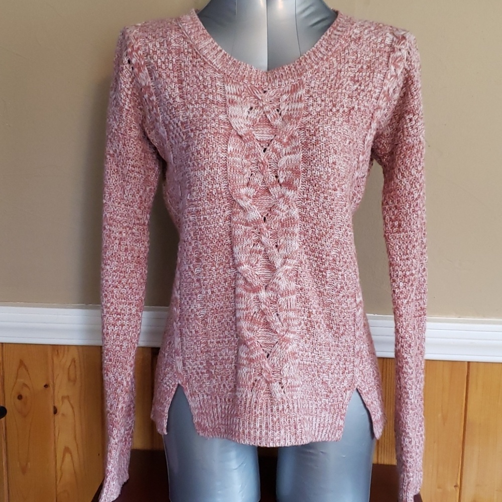 Pink Rose knit sweater🧣